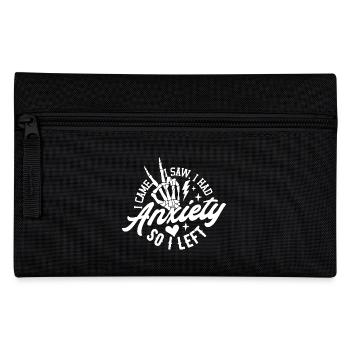 Je suis venu, j’ai vu, j’avais de l’anxiété alors je suis parti - Trousse - noir - Devant