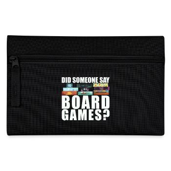 Brettspiele Spruch - Did someone say board games? - Federtasche - Schwarz - Vorne
