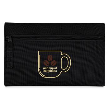 KAFFEETASSEN, EINE TASSE HAPPINES 01 - Federtasche - Schwarz - Vorne