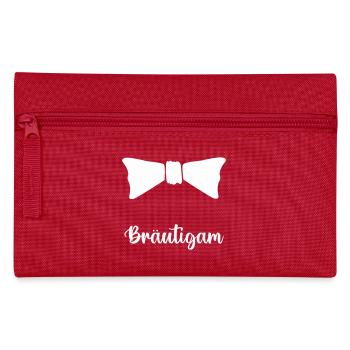 Fliege Bräutigam - Federtasche - Rot - Vorne