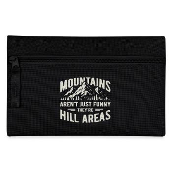 Mountains are hill areas - hilarious pun - Federtasche - Schwarz - Vorne
