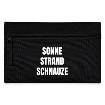 Sun, beach, snout! - Pencil Case - black - Front