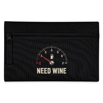 Réservoir vide – besoin de vin maintenant ! - Trousse - noir - Devant