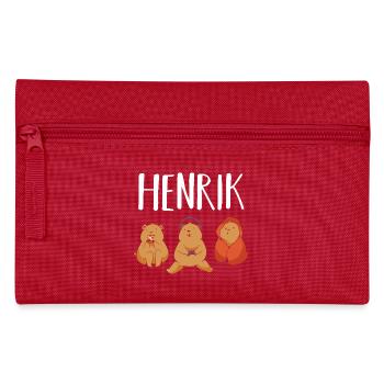 Gamer Zocker Zocken Gaming Henrik - Federtasche - Rot - Vorne