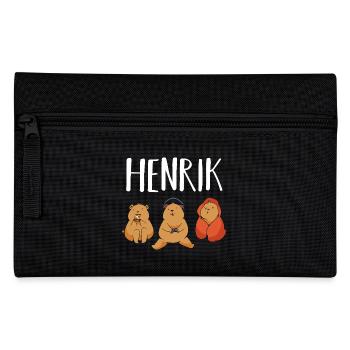 Gamer Zocker Zocken Gaming Henrik - Federtasche - Schwarz - Vorne