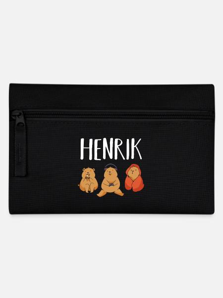 Gamer Zocker Zocken Gaming Henrik - Federtasche - Schwarz