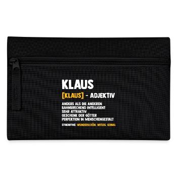 Klaus - Pencil Case - black - Front