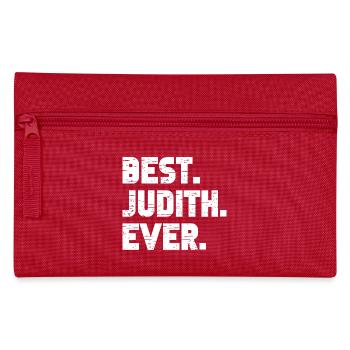 Best Judith Ever Geschenk Spruch - Federtasche - Rot - Vorne