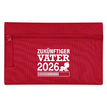 FUTURE DAD 2026 Fatherhood Funny - Pencil Case - red - Front