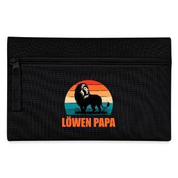 Futur papa LION DAD Rétro Drôle - Trousse - noir - Devant