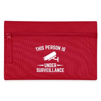 Under Surveillance Camera Design - Pencil Case - red - Front