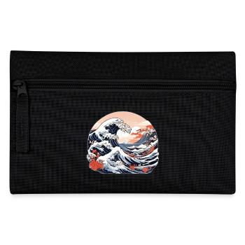 Große Welle von Kanagawa - Federtasche - Schwarz - Vorne