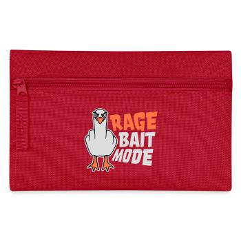 Rage Bait Fashion Seagull Bird Nasty Funny Provocation - Pencil Case - red - Front