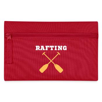 Wildwasser Rafting Abenteuer - Outdoor Design - Federtasche - Rot - Vorne
