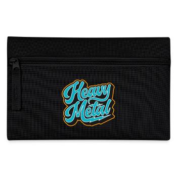 Heavy Metal Retro Script - Pencil Case - black - Front