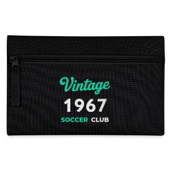 Vintage 1967 – Soccer Club Retro Geburtsjahr - Federtasche - Schwarz - Vorne