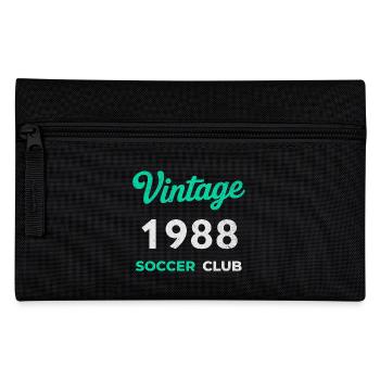 Vintage 1989 – Soccer Club Retro Birth Year - Pencil Case - black - Front