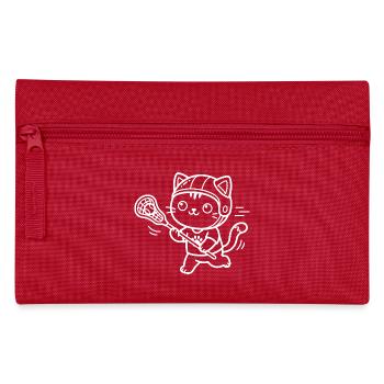 Lacrosse Kawaii Katze - Federtasche - Rot - Vorne