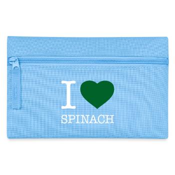 I LOVE SPINACH Spinat - Pencil Case - light blue - Front