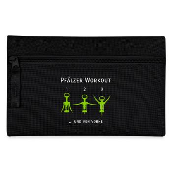 Pfälzer Workout - Federtasche - Schwarz - Vorne