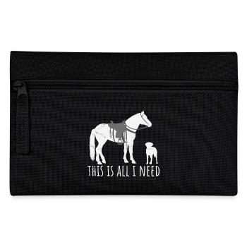 This is all I need - Westernreiter Pferd und Hund - Federtasche - Schwarz - Vorne