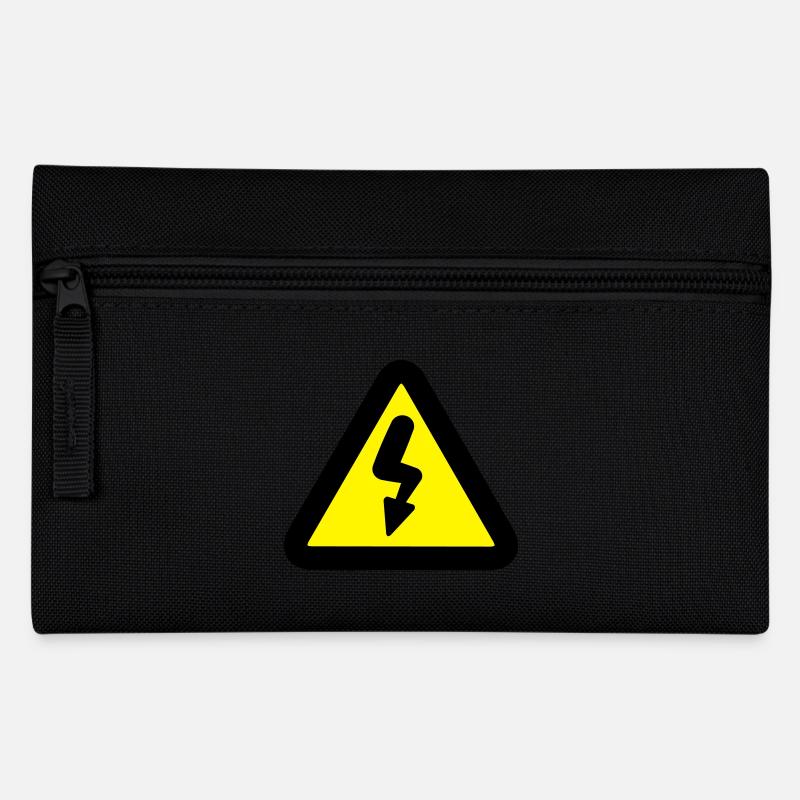 Elektro Verkehrszeichen - Federtasche - Schwarz