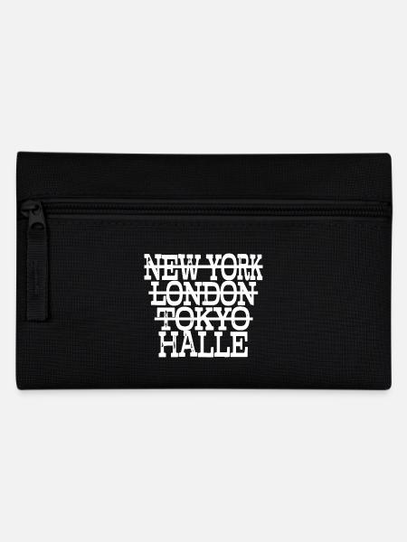 Halle Liebe - Geschenkidee für Haller Fan - Federtasche - Schwarz