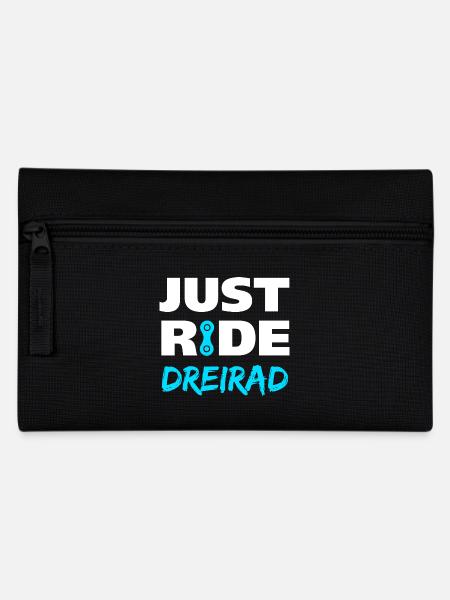Just ride Dreirad Geschenk - Federtasche - Schwarz