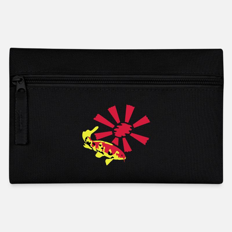 Koi Carp - Pencil Case - black