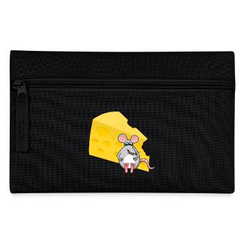 Cheese with mouse - Pencil Case - black - Front