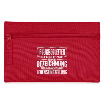 FLUGBEGLEITER - Leben - Federtasche - Rot - Vorne