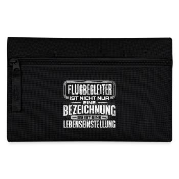 FLUGBEGLEITER - Leben - Federtasche - Schwarz - Vorne