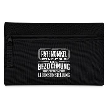 PATENONKEL - Leben - Federtasche - Schwarz - Vorne