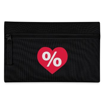 Love Rabatt Herz | Love Discount Heart - Pencil Case - black - Front