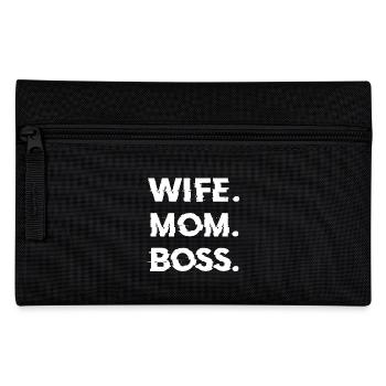 Cadeau de fête des mères épouse maman patron - chemise - Trousse - noir - Devant