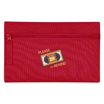 Funny VHS VCR Vintage 90s 80s Shirt Gift - Pencil Case - red - Front