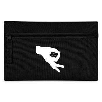 Hole game hole cool looking in the palm of your hand gift - Pencil Case - black - Front