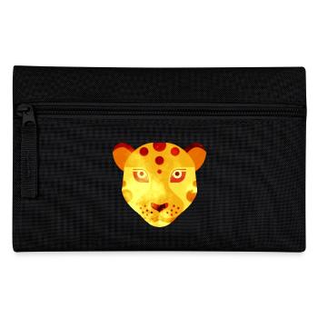 Leopard - Federtasche - Schwarz - Vorne