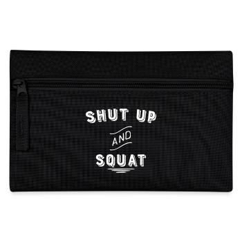 shut up and squat - Federtasche - Schwarz - Vorne