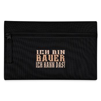 Ich bin Bauer - Federtasche - Schwarz - Vorne