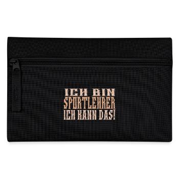 Ich bin Sportlehrer - Federtasche - Schwarz - Vorne