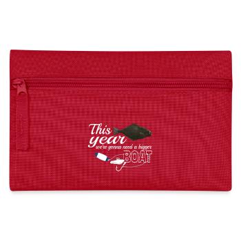 Halibut anglers in Norway/Iceland bigger boat - Pencil Case - red - Front