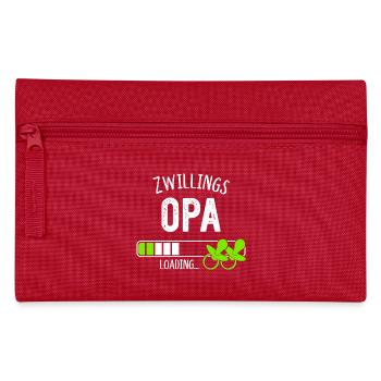 Zwillingsopa Loading Opa Großvater Zwillinge - Federtasche - Rot - Vorne