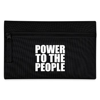 Power to the people - Pencil Case - black - Front