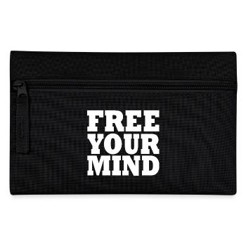 Free your mind - Federtasche - Schwarz - Vorne