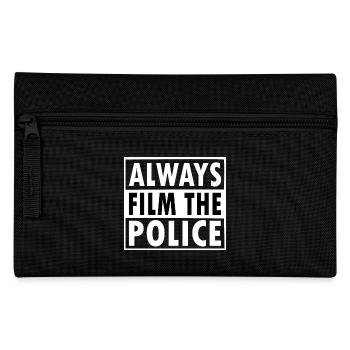 Always film the police - Federtasche - Schwarz - Vorne