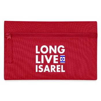 Long live israel - Federtasche - Rot - Vorne