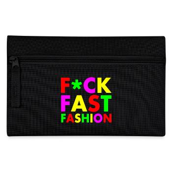 Fuck fast fashion - Pencil Case - black - Front