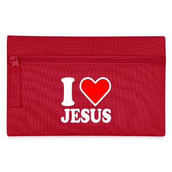 I love jesus - Pencil Case - red - Front