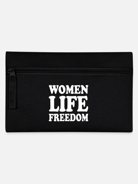 Women life freedom - Federtasche - Schwarz